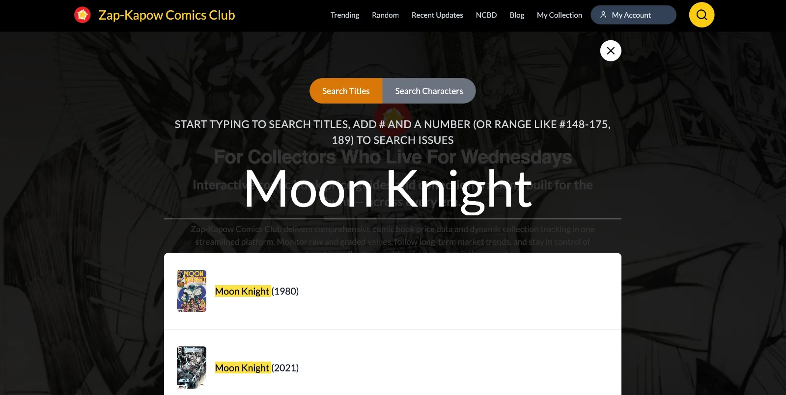 How to Look Up Comics by Title and Issue